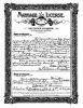 Joyce Lee Bunner & William Clements Marriage License