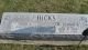 Delmar & Doris Hicks Headstone