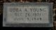 Dora A Skelton Young Headstone