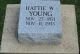 Hattie West Young Headstone