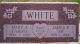 Mary Demars & James White Headstone