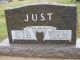 Melville and Beatrice Just Headstone